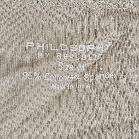 Philosophy by Republic Tank Womens Medium Green Lace Embellished Ribbed Boho M - Picture 8 of 12